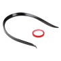 Car Modified Plastic Rear Wing Side Spoiler Lip, Black