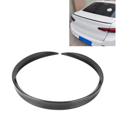 Car Modified Plastic Rear Wing Side Spoiler Lip, Carbon Fiber Texture