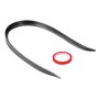 Car Modified Plastic Rear Wing Side Spoiler Lip, Carbon Fiber Texture