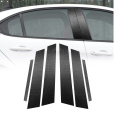 For Alfa Romeo Giulia Carbon Fiber Car B / C / Middle Pillar Door Window Decorative Sticker, Left and Right Drive Universal