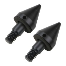 2 PCS Car Rear Anti-collision Tail Cone for Mercedes Benz Smart 2009-2014, Style:Pointed(Black)