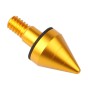 2 PCS Car Rear Anti-collision Tail Cone for Mercedes Benz Smart 2009-2014, Style:Pointed(Gold)