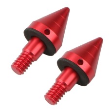 2 PCS Car Rear Anti-collision Tail Cone for Mercedes Benz Smart 2009-2014, Style:Pointed(Red)