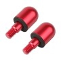 2 PCS Car Rear Anti-collision Tail Cone for Mercedes Benz Smart 2009-2014, Style:Round(Red)