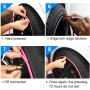 Universal Decorative Scratchproof Stickup 8M Flexible Car Wheel Hub TRIM Mouldings Decoration Strip(Orange)