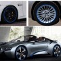 15 inch Wheel Hub Reflective Sticker for Luxury Car(Blue)