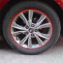 15 inch Wheel Hub Reflective Sticker for Luxury Car(Red)