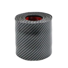 6m Car Bumper Anti-Collision Strip, Color: Carbon Fiber Black 10cm