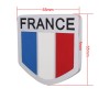 MZ Universal France Flag Pattern Aluminum Alloy Car Front Grille