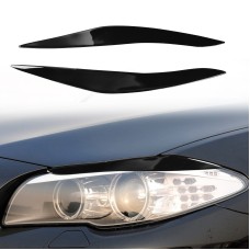Пара автомобильной лампы мягкая декоративная наклейка для бровей для BMW 5 Series F10 2010-2013 (черный)