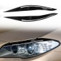 Пара автомобильной лампы мягкая декоративная наклейка для бровей для BMW 5 Series F10 2010-2013, с отверстием (черное)