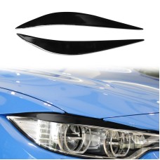 Пара автомобильной лампы с мягкой декоративной наклейкой для бровей для BMW 4 серии F32/F33/F36 2012-2017, M3 F80 & M4 F82/F83 2014-2016 (черный)