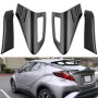 2 PCS Car Tail Light ABS + Carbon Fiber Mount Bracket Protect Cover Guards Rear Taillights Frame for Toyota CHR