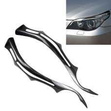 Углеродная волокна на прессовании лампы для бровей декоративная наклейка для BMW E60 5 Series 2004-2010