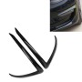 2 PCS Car Lamp Eyebrow Decorative Sticker Fog Lamp Frame for Tesla Model 3(Black)