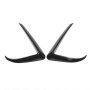 2 PCS Car Lamp Eyebrow Decorative Sticker Fog Lamp Frame for Tesla Model 3(Black)