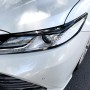 Наклейка на украшение бровей автомобиля для Toyota Camry 2018+ (углеродное волокно черное)