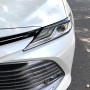Наклейка на украшение бровей автомобиля для Toyota Camry 2018+ (углеродное волокно черное)