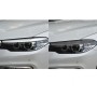 2 ПК / установка углеродной волокнистые лампы Декоративная наклейка для бровей для BMW 5 серии G30 / G38 2018, версия Drop Glue Version