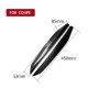 2 PCS Carbon Fiber Car Lamp Eyebrow Decorative Sticker for 2009-2011 Hyundai Genesis Coupe