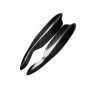 2 PCS Carbon Fiber Car Lamp Eyebrow Decorative Sticker for 2007-2014 Smart W451