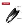 2 PCS Carbon Fiber Car Lamp Eyebrow Decorative Sticker for 2007-2014 Smart W451