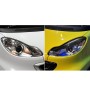 2 PCS Carbon Fiber Car Lamp Eyebrow Decorative Sticker for 2007-2014 Smart W451