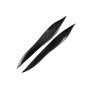 2 PCS Carbon Fiber Car Lamp Eyebrow Decorative Sticker for 2005-2009 Toyota Crown