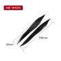 2 PCS Carbon Fiber Car Lamp Eyebrow Decorative Sticker for 2005-2009 Toyota Crown