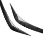 2 PCS Carbon Fiber Car Lamp Eyebrow Decorative Sticker for 2010-2012 Toyota REIZ