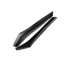 2 PCS Carbon Fiber Car Lamp Eyebrow Decorative Sticker for 2014-2016 Honda Fit