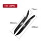 2 PCS Carbon Fiber Car Lamp Eyebrow Decorative Sticker for 2006-2008 Subaru Legacy