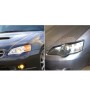 2 PCS Carbon Fiber Car Lamp Eyebrow Decorative Sticker for 2006-2008 Subaru Legacy