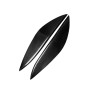 2 PCS Carbon Fiber Car Lamp Eyebrow Decorative Sticker for 2001-2003 Honda Civic