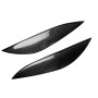 2 PCS Carbon Fiber Car Lamp Eyebrow Decorative Sticker for 2001-2003 Honda Civic