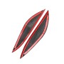 2 PCS Carbon Fiber Car Lamp Eyebrow Decorative Sticker for 2001-2003 Honda Civic