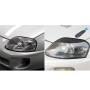 2 PCS Carbon Fiber Car Lamp Eyebrow Decorative Sticker for 1993-1998 Toyota Supra