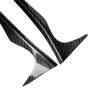 2 PCS Carbon Fiber Car Lamp Eyebrow Decorative Sticker for 1997-2002 Mitsubishi Galant