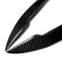 2 PCS Carbon Fiber Car Lamp Eyebrow Decorative Sticker for 1999-2002 Nissan 200SX S15