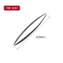 2 PCS Carbon Fiber Car Lamp Eyebrow Decorative Sticker for 2014-2016 Volkswagen Golf 7 / MK5