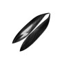 2 PCS Carbon Fiber Car Lamp Eyebrow Decorative Sticker for 1996-1998 Honda Civic