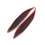 2 PCS Carbon Fiber Car Lamp Eyebrow Decorative Sticker for 1996-1998 Honda Civic