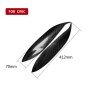 2 PCS Carbon Fiber Car Lamp Eyebrow Decorative Sticker for 1996-1998 Honda Civic