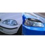 2 PCS Carbon Fiber Car Lamp Eyebrow Decorative Sticker for 1996-1998 Honda Civic