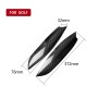 2 PCS Carbon Fiber Car Lamp Eyebrow Decorative Sticker for Volkswagen Golf 5 / MK5 / Sagitar