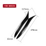 2 PCS Carbon Fiber Car Lamp Eyebrow Decorative Sticker for 2009-2012 Mazda New RX8