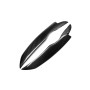 2 PCS Carbon Fiber Car Lamp Eyebrow Decorative Sticker for Volkswagen Golf 5 / MK5