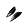 2 PCS Carbon Fiber Car Lamp Eyebrow Decorative Sticker for 2002-2003 Subaru Impreza WRX STI