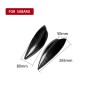 2 PCS Carbon Fiber Car Lamp Eyebrow Decorative Sticker for 2002-2003 Subaru Impreza WRX STI