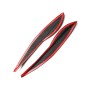 2 PCS Carbon Fiber Car Lamp Eyebrow Decorative Sticker for 2009-2012 Honda Fit